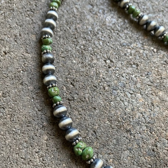Sterling silver Sonoran Gold Turquoise Nuggets Necklace